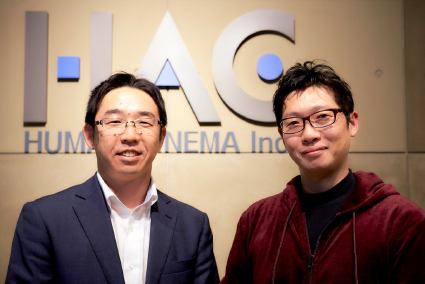 総合映像プロダクションHAC STUDIOの営業マネジャーの稲葉和秀さん（左）とプロデューサーの若山佑介さん