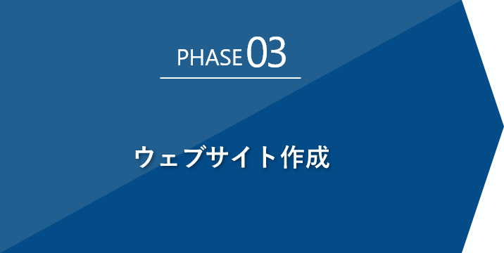 Phase03 ウェブサイト作成